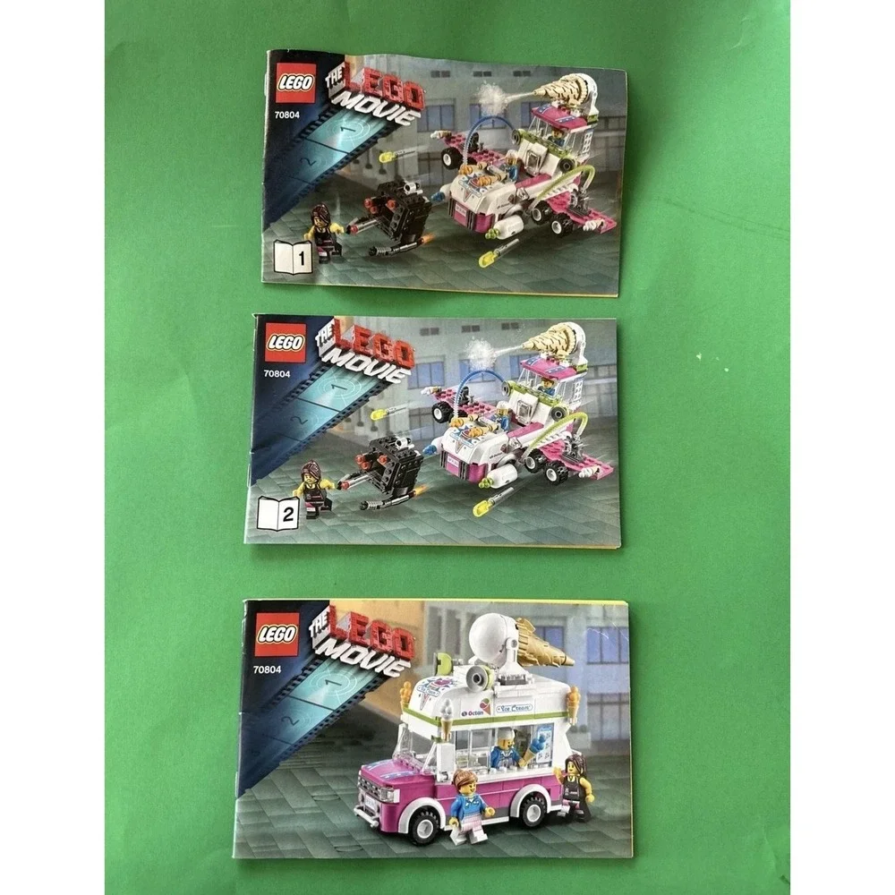 LEGO The LEGO‎ Movie 70804 Ice Cream Machine Instruction Booklets Set 3 2014